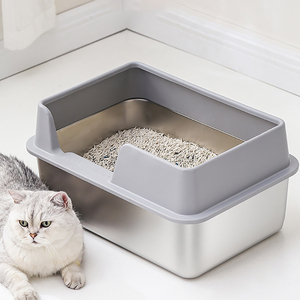 Petbuddy Extra Large <b>Cat</b> Litter <b>Box</b> High Sides Anti-Scatter Odor Control Easy Clean Pet Supplies - Product Image 4