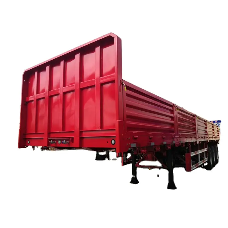 CIMC KAILAI 13m Dropside Cargo Trailers 30 Tons Flatbed Container 40Ft Semi Trailer