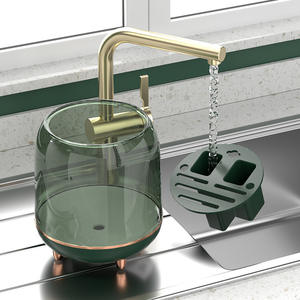 Boîte de rangement pour baguettes, bloc de couteaux intégré de <span class=keywords><strong>cuisine</strong></span>, boîte de rangement pour Tube porte-couteaux étagère porte-couteaux rotatif en plastique DS1387 - Product Image 3