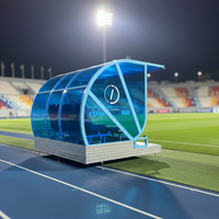 Bancs de Reserves Doubles de Luxe ACT pour Équipes de Football |   Sièges de stade pliables et durables en aluminium anodisé, 2 à 24 places
