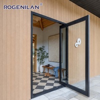 Fenêtre coulissante extérieure Rogenilan sur mesure pour villa, insonorisée, en aluminium, double vitrage, faible émissivité
