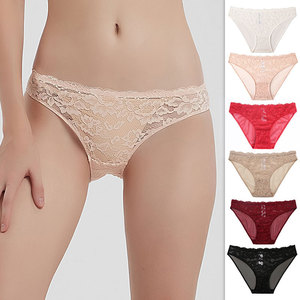 Mutandine da Donna Romantiche Floreali Senza Cuciture in Pizzo Biancheria Intima Sexy per Adulti - Product Image 1
