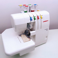Machine à coudre surjeteuse domestique JUKKY 703 populaire à 4 fils avec moteur, facile à utiliser et portable, légère