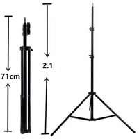 Trépied extensible de 210 cm, support de téléphone portable réglable et portable pour anneau lumineux, caméra, projecteur, diffusion en direct et prise de vue