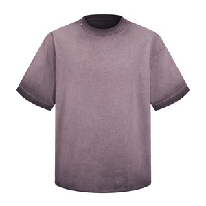 เสื้อยืดแขนสั้นผ้าฝ้ายแท้ 275 กรัม รุ่นใหม่ พร้อมเทคนิคการกระจาย<span class=keywords><strong>สี</strong></span>ที่ด้านหลังและขอบเสื้อแบบทำเก่า สำหรับผู้ชาย - Product Image 3