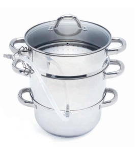 Ensemble de casseroles <span class=keywords><strong>Lechen</strong></span> Modern 5 pièces en acier inoxydable à double fond extra épais, compatible lave-vaisselle, écologique, 16-28 cm - Product Image 2