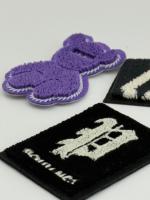 Écussons brodés en chenille personnalisés, adhésifs, pour la décoration des vêtements