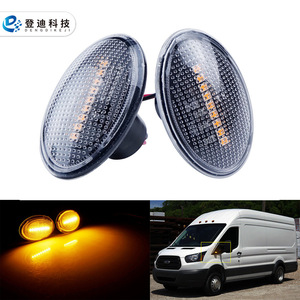 Ford Fiesta Transit KA LED Side Turn Signal Light Amber 12V <b>ABS</b> Fender Indicator Replacement Part - Product Image 2