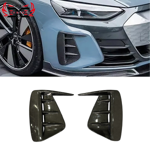 Canards avant en fibre de carbone sèche PU-Design pour <span class=keywords><strong>Audi</strong></span> E-TRON GT, séparateur de pare-chocs style F, kit carrosserie de mise à niveau, excellent rapport qualité-prix - Product Image 1