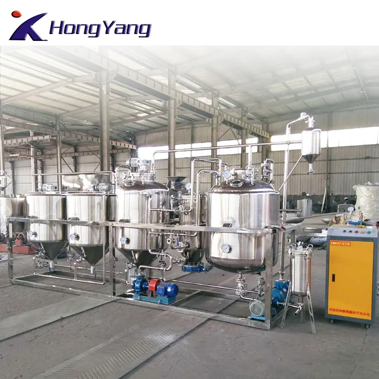 Hongyang Machine De Raffinnement Huile De Palme Ruwe Koken Olieraffinaderij Plant Met Deacdification/Ontparaffinering