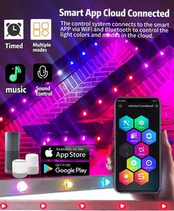 Misrabbit IP68 controllo Wireless impermeabile dimmerabile <span class=keywords><strong>LED</strong></span> luci dell'albero di natale luci Decorative per finestre uso permanente all'aperto - Product Image 5