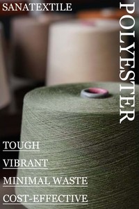 Giá cả cạnh tranh sức mạnh cao thân thiện với môi 100% <span class=keywords><strong>polyester</strong></span> sợi 32S vòng quay nhuộm cho vớ đan may dệt - Product Image 2