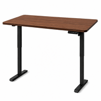 Bureau debout électrique ergonomique moderne à moteur unique, cadre en acier réglable, usage commercial et bureautique, achat en gros