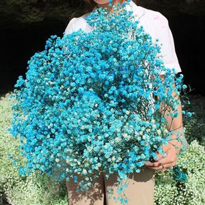 Bouquet de fleurs séchées de gypsophile (Xi Peptide) violet clair 5 kg pour les vendeurs de rue - Product Image 1