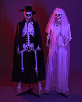 Modelo de Esqueleto Articulado al por Mayor, Figura Humana de Cuerpo Completo, Juguete Decorativo para Halloween, Novios