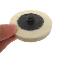 Disques de polissage et de lustrage rapides en feutre de laine PMS de 75 mm (3 pouces) pour outils rotatifs abrasifs