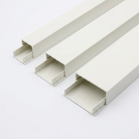 Goulotte de câblage PVC en U pour extérieur, isolée, ignifuge, anti-vieillissement, sans fixation par clouage, sans encombrement, à coller, garantie 5 ans