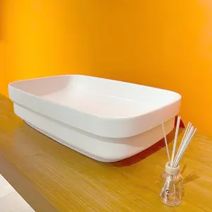 Bán lõm Trắng lưu vực xấu cửa hàng một dừng chìm Vanity rửa sản phẩm nhà bếp Tàu tắm vasques giặt lưu vực vệ sinh giá