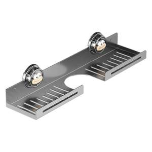 ชั้นวางของโล<span class=keywords><strong>ห</strong></span>ะแบบไม่มีรูระบายน้ำแบบชั้นเดียวก๊อกน้ำแขวนผนังสำ<span class=keywords><strong>ห</strong></span>รับห้องครัวห้องน้ำอ่างล้าง<span class=keywords><strong>ห</strong></span>น้ากระจกเก็บของด้านหน้า - Product Image 5