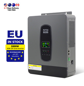Stock UE, onduleur 3KW 24V et tout-en-un, onduleur solaire hybride 11kw 3000w 6.2kw, onduleur à phase séparée 12v 110v, onduleur 120v 240v - Product Image 1