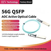 56G QSFP+ - QSFP+ AOC Aktif Optik Kablo 1-100M OM3 MMF RoHS Uyumlu Veri Merkezi Anahtar Sunucu Ara Bağlantısı için