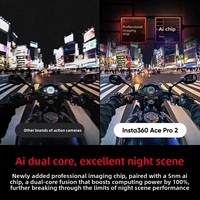 Kamera Aksi Insta360 Ace Pro 2 8K Anti Goyang Terbaru 2026 Lensa Leica Video Murni Penglihatan Malam Stabilisasi FlowState Kamera Olahraga