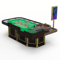 Table de jeu de roulette de luxe en bois massif, style européen, sur mesure, de qualité supérieure, pour casino, club, vente en gros
