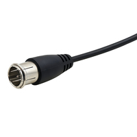 Cable conector F rápido macho a macho de 75 ohmios Cable de extensión de antena de radio de televisión Cable de antena de TV satelital