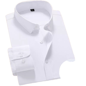 <b>Men's</b> Long Sleeve Solid Formal Anti-Wrinkle Dress <b>Shirt</b> Single Button Closure Plain Dyed Business Spring Autumn Breathable - Product Image 3