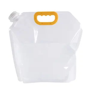 Custom Wholesale Outdoor Liquid Bags Waterproof Pouches 1L 5L 10L Drink Plastic Water Storage Bag Spout Pouch