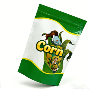 Sacs d'emballage alimentaire personnalisés imprimés finition mate pour aliments pour animaux, chips de <span class=keywords><strong>banane</strong></span>, maïs, avec fermeture éclair auto-adhésive - Product Image 2