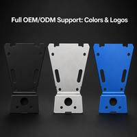 Support de plaque d'immatriculation de moto en alliage d'aluminium 6061-T6 anodisé anti-corrosion Dixuan Premium, usinage CNC de précision