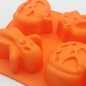 Food Grade Non-stick Cake Decorating Fondant Moulds 6 Cavities Halloween <strong>Pumpkin</strong> Cake <strong>Mold</strong> for Party Baking - Product Image 4