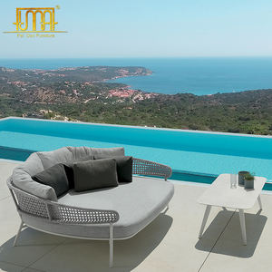 เฟอร์นิเจอร์ลานกลางแจ้งใช้เชือกหวายกลมเตียงนอนเล่น - Product Image 6