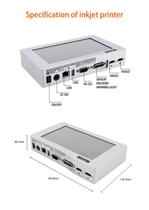 เครื่องพิมพ์วันที่และรหัสชุดผลิตแบบต่อเนื่อง DOCOD T230E-1 สำหรับงานอุตสาหกรรม ใช้หมึกพิมพ์แบบ Thermal Inkjet สำหรับพิมพ์บนกล่อง - Product Image 4