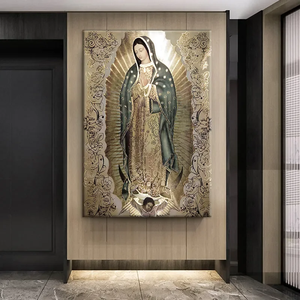 Arte religiosa decorazione immagine signora di Guadalupe arte della parete pittura su tela la vergine di Guadalupe <span class=keywords><strong>Poster</strong></span> arte cattolica decorazione <span class=keywords><strong>camera</strong></span> <span class=keywords><strong>da</strong></span> <span class=keywords><strong>letto</strong></span> - Product Image 2