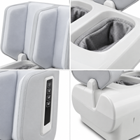Masseur électrique pour pieds et mollets Shiatsu avec chaleur, vibrations et pétrissage profond, machine de massage des pieds pour la relaxation à domicile ou au bureau