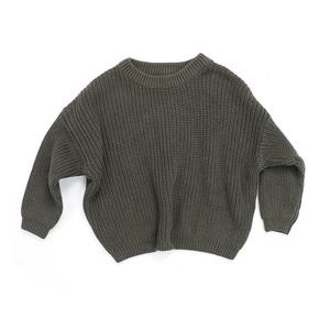 In Lager Feste Warme Winter Und Herbst Baby Gestrickte Großhandel Kinder Pullover - Product Image 5