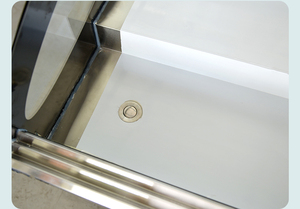 Refroidisseur d'affichage de réfrigération de restaurant commercial Type de porte ouverte Dim Sum Cabinet avec marbre pour affichage de fruits de mer et de gâteaux - Product Image 6