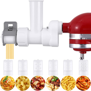 อุปกรณ์ทำพาสต้า KitchenAid แบบ 6 in 1 สำหรับเครื่องผสม<span class=keywords><strong>อาหาร</strong></span>แบบตั้งโต๊ะ <span class=keywords><strong>ทำ</strong></span>เส้นพาสต้าโฮมเมดสดๆ อุปกรณ์เสริมสำหรับ<span class=keywords><strong>ทำ</strong></span>สปาเก็ตตี้ - Product Image 1