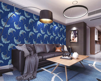 Nouveaux designs de papier peint 3D en vinyle PVC pour la décoration de la maison papier peint imperméable à l'eau floral de panneau mural géométrique moderne pour la cuisine T/T