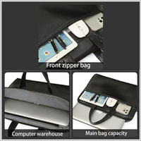 Sac à main personnalisé de grande capacité pour hommes Sac d'accessoires pour ordinateur portable en polyester imperméable et durable Sac d'ordinateur professionnel portable