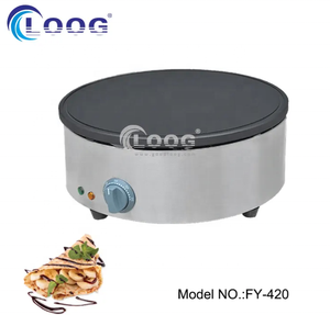 Goodloog 2200W Machine électrique de fabrication de crêpes en fonte Machine <span class=keywords><strong>à</strong></span> crêpes en acier inoxydable Équipement de cuisine 220V utilisé pour la vente - Product Image 6