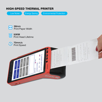 Appareil d'impression de point de vente 4G/3G/2G, écran tactile portable, Terminal Android de point de vente avec empreinte digitale Z100