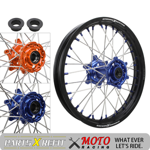 Ensemble de roues arrière de moto, jante 2.15'', moyeu en aluminium CNC, pour <span class=keywords><strong>KTM</strong></span> EXC SXF <span class=keywords><strong>125</strong></span> 250 450 7050, ensemble de roues complet, mise à niveau 2024-2026 - Product Image 2