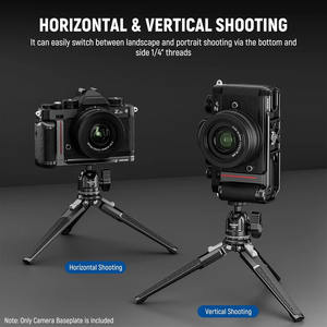 Neewer ZFC แผ่นฐานติดตั้งกล้องอะลูมิเนียมอัลลอยย้อนยุคแบบบางพิเศษพร้อมที่จับรูปตัว L สำหรับ <span class=keywords><strong>Nikon</strong></span> <span class=keywords><strong>Z</strong></span> <span class=keywords><strong>FC</strong></span> - Product Image 6