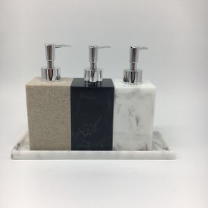 4pcs Luxury Polyresin Hotel Bathroom Accessories <strong>Soap</strong> Dispenser <strong>Set</strong> - Product Image 2