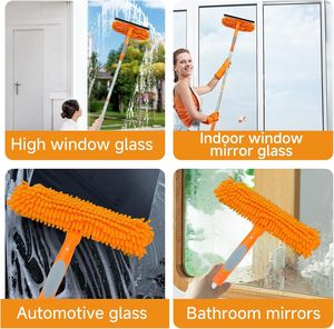Nettoyeur de <span class=keywords><strong>vitres</strong></span> <span class=keywords><strong>à</strong></span> raclette 67 "Kit d'outils de nettoyage de <span class=keywords><strong>vitres</strong></span> rotatifs 2 en 1 avec rallonge - Product Image 4