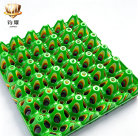 Barquettes en plastique pour œufs de cane, 30 œufs, boîtes d'emballage en plastique pour œufs bruns, barquettes épaissies résistantes aux chocs pour la ferme
