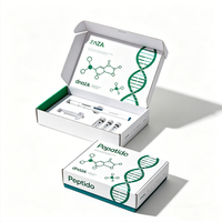 Boîte d'expédition en carton ondulé personnalisée pour emballage d'ampoules 3ml/10ml, flacons de peptides de haute qualité, avec insert en mousse pour médicaments, soins de la peau, sérums, stylos et pilules